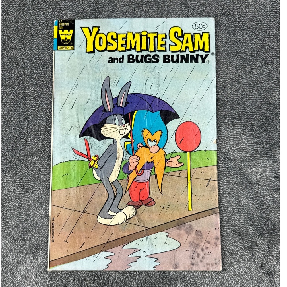 Vintage Yosemite Sam and Bugs Bunny Whitman Comic Book Issue 73 90263-109‎ 50c